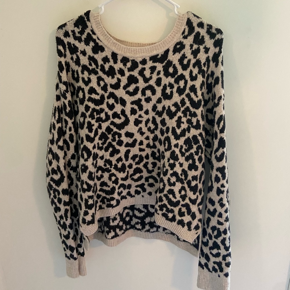 Cheetah print sweater